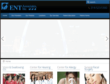 Tablet Screenshot of ent-stl.com